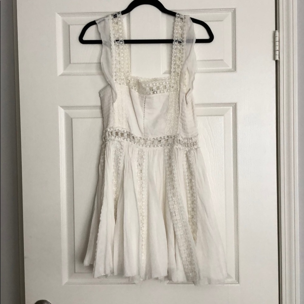 Free People white mini dress